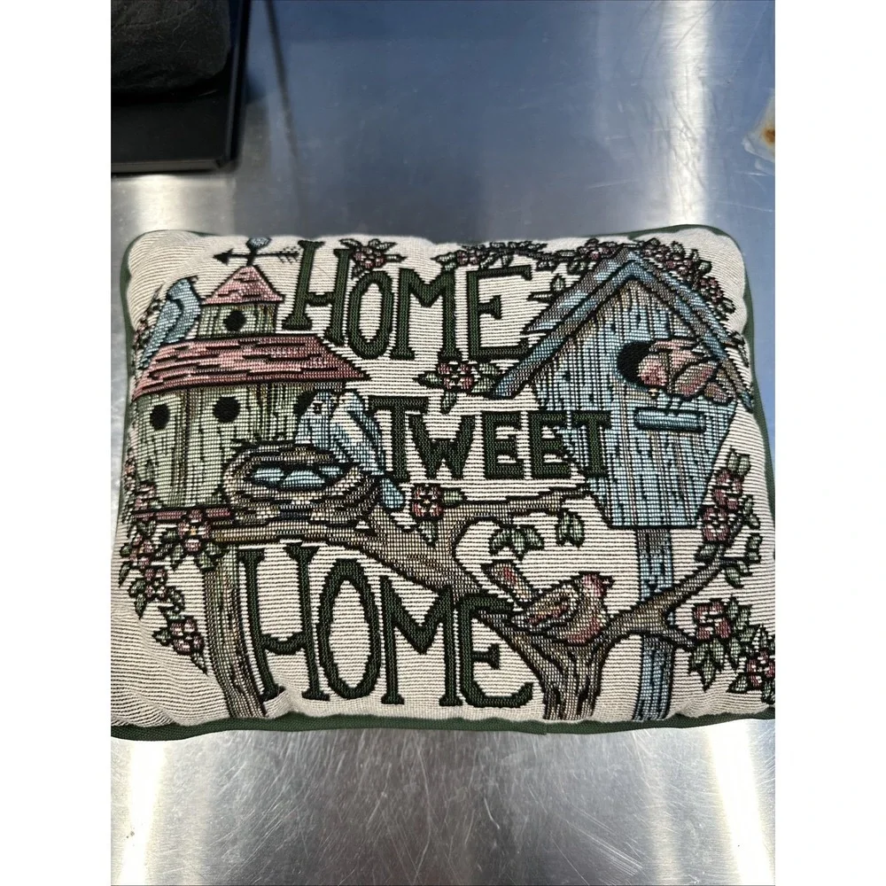 Tapestry Home Sweet Home Tree House‎ Birds Rectangular Throw Pillow